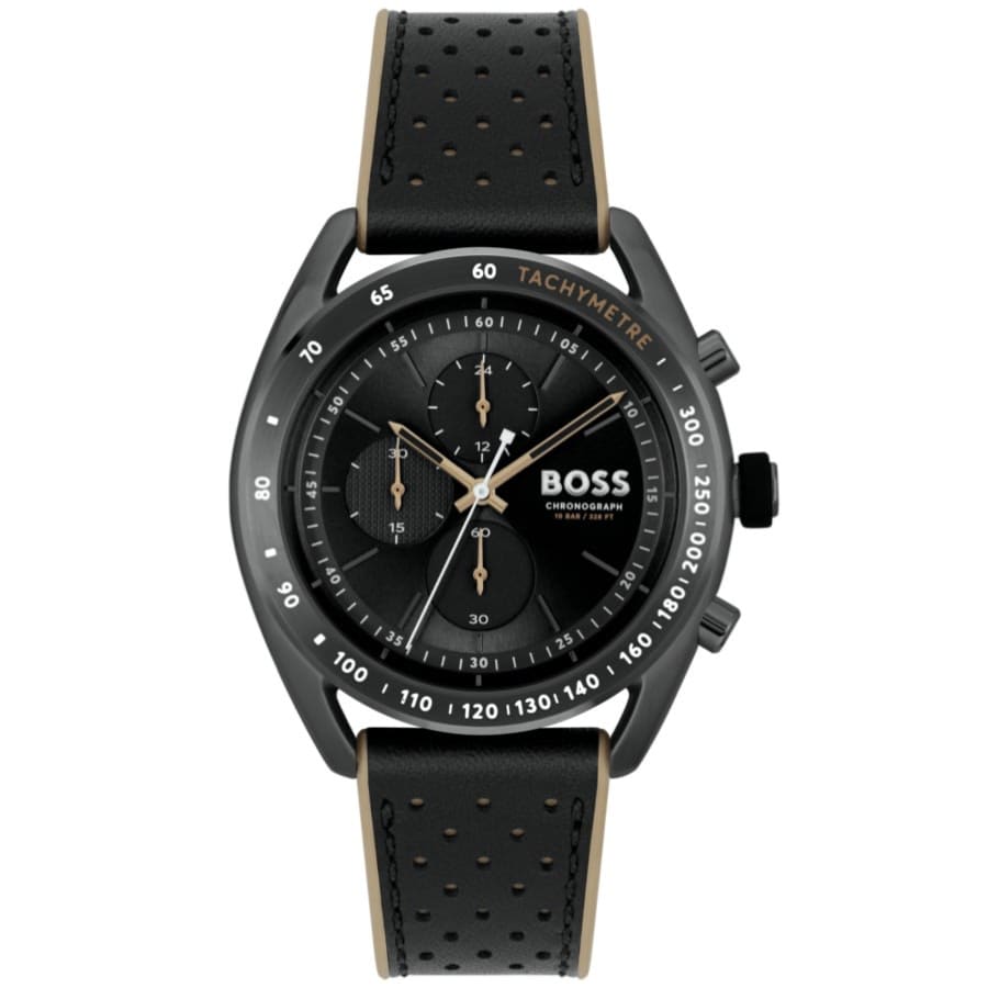 Hugo boss tachymeter black on sale